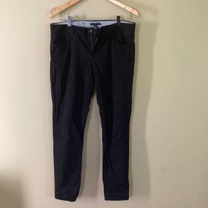 Black straight leg pants